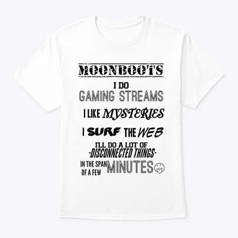 Mr Moonboots Shirt White Camiseta Front