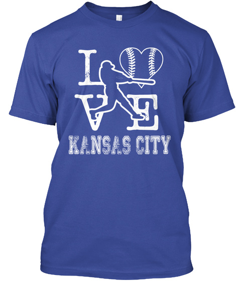Love Kansas City Deep Royal Camiseta Front