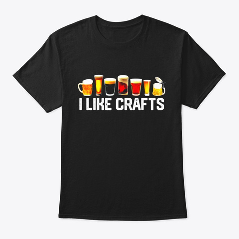 I Like Crafts Craft Beer Microbrew Hops Black Kaos Front