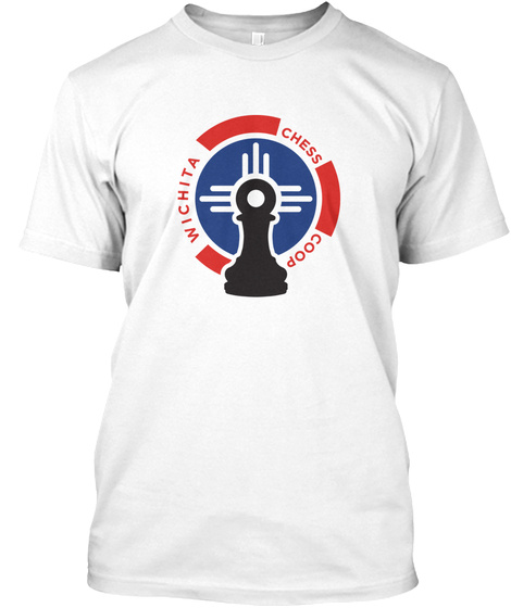 Wichita Chess Coop White T-Shirt Front