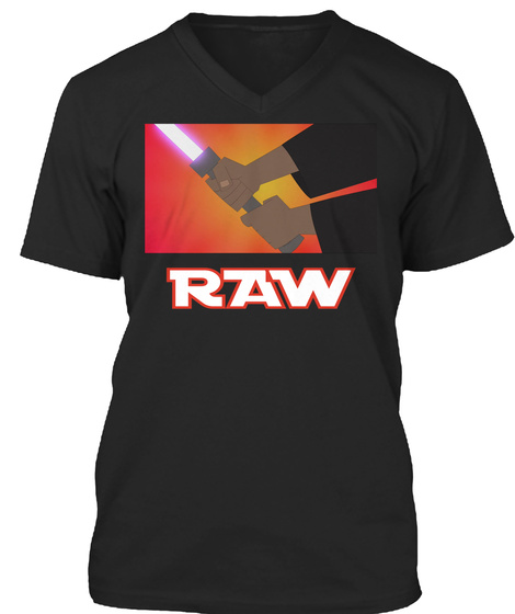 Raw Black T-Shirt Front