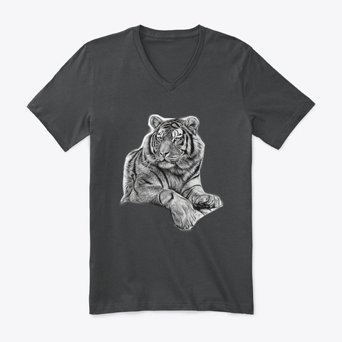 Tiger Wear Dark Grey Heather T-Shirt Front
