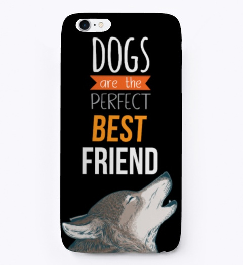 Siberian Husky Puppies I Phone Cover Black T-Shirt Front