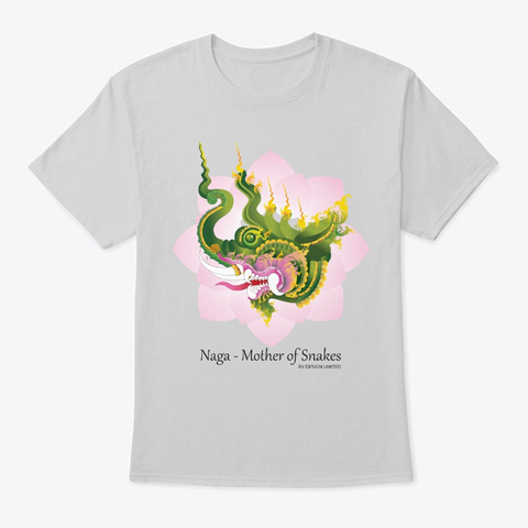 Naga Mother Of Snakes Light Steel T-Shirt Front