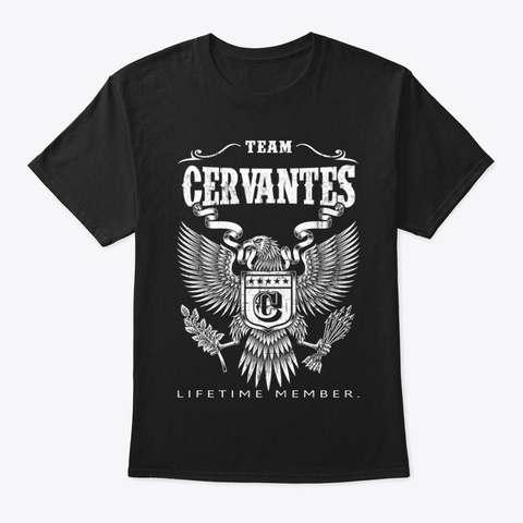 Cervantes Family Name Shirt Black T-Shirt Front