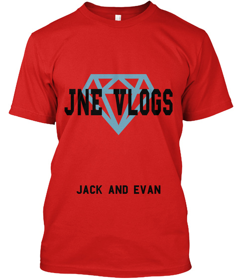 Jne Vlogs Jack And Evan Red T-Shirt Front