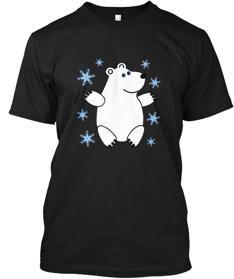 Limited Edition   Polar Bear T Shirt Black T-Shirt Front