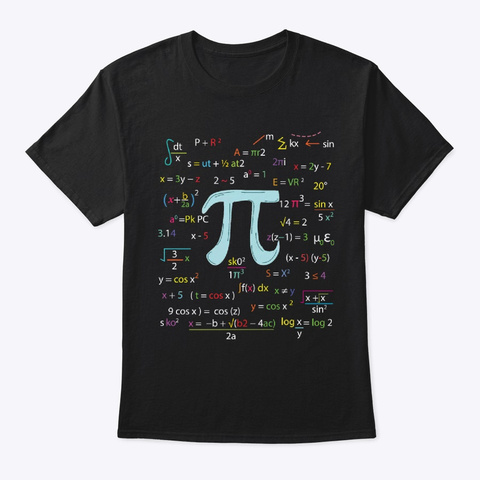 Pi Circle Number Formulas Pi Day T Shirt