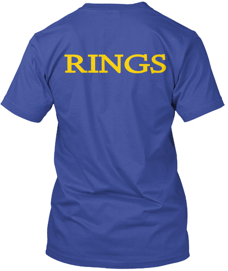 Rings Deep Royal T-Shirt Back
