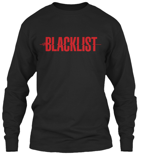 Blacklist Black T-Shirt Front