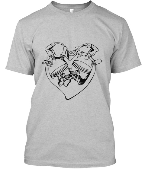 **Back By Popular Demand** Light Heather Grey  T-Shirt Front