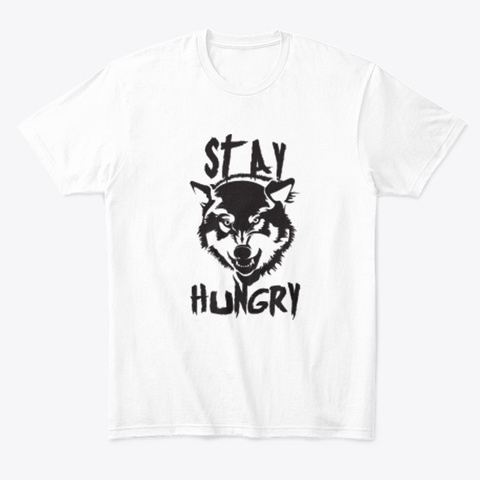 Acp 313 Family Stay Hungry Wear White Kaos Front