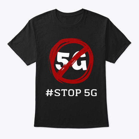 Stop 5 G Shirt + Accessories #Stop5 G Black T-Shirt Front