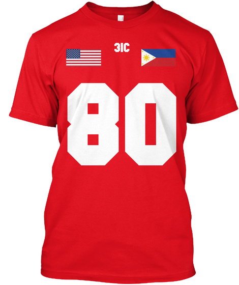 31c 80 Red T-Shirt Front