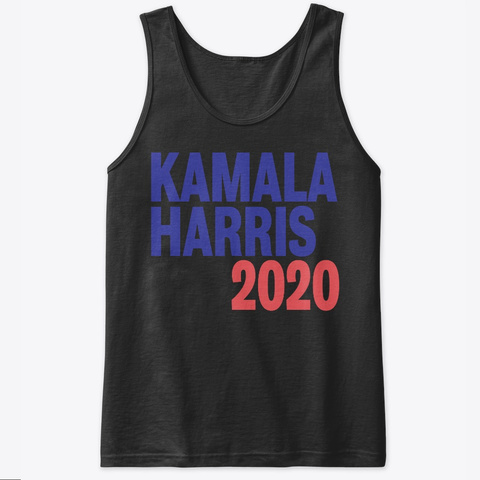 Kamala Harris 2020 Tank Top Black T-Shirt Front