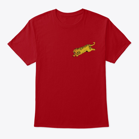 Tiger Wowsers Deep Red T-Shirt Front