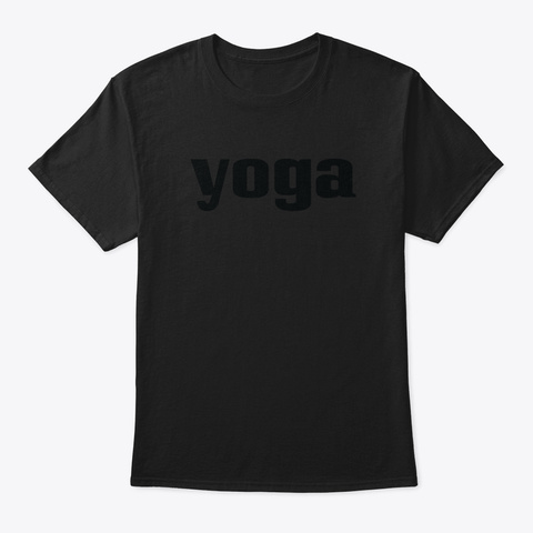 Yoga Cbyhg Black T-Shirt Front