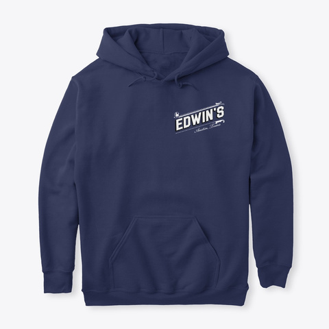 Edwin's Og Hoodie Navy T-Shirt Front