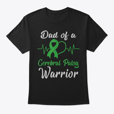 Dad Of A Cerebral Palsy Warrior Shirt By Black Camiseta Front