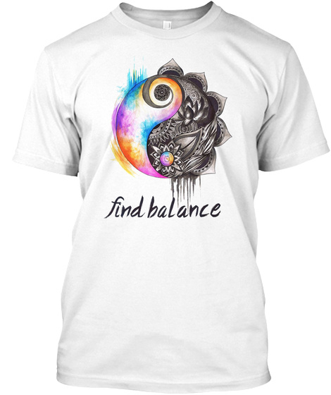 Find Balance White T-Shirt Front