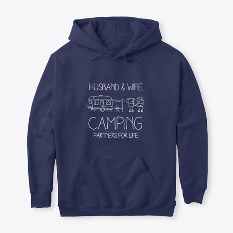 Camping Partners Navy áo T-Shirt Front