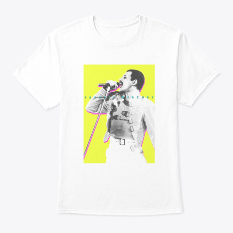 Freddie Mercury Official Neon Glow Champ Unisex Tshirt