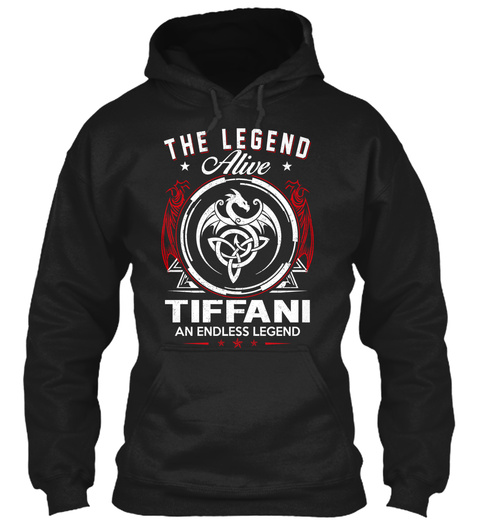 The Legend Alive Tiffani An Endless Legend Black T-Shirt Front