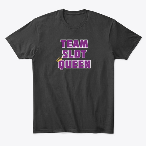 Team Slot Queen Black T-Shirt Front