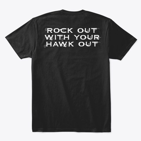 Mohawk Vapors Apparel Black áo T-Shirt Back