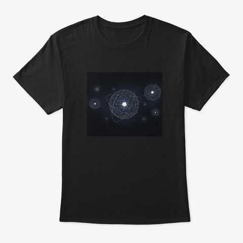 Atoms Black áo T-Shirt Front