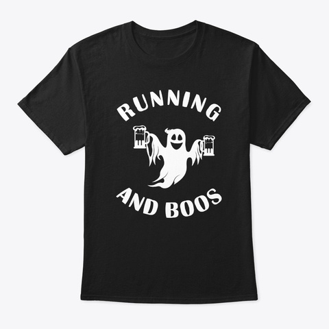 Halloween Running Costume Gift Funny Run Black T-Shirt Front