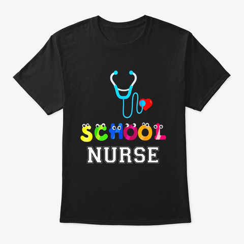 Funny Elementary And Middle School Nurse Black T-Shirt Front