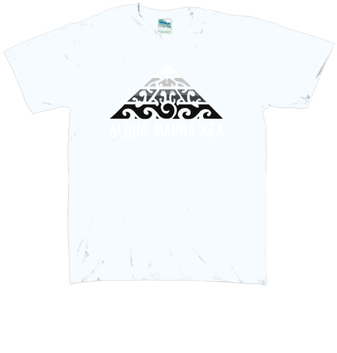Aloha Mauna Kea Royal T-Shirt Front