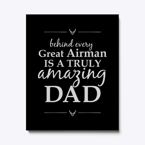 Limited Edition Airman Canvas Sign Black T-Shirt Front