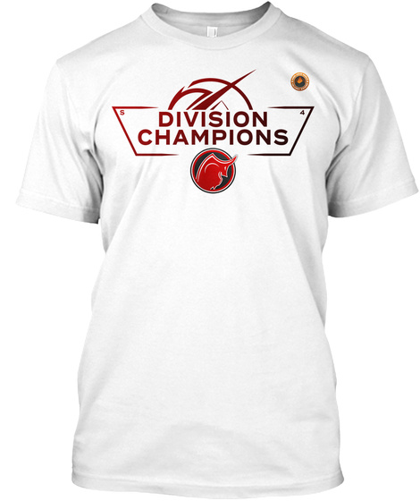 Divison Champions White T-Shirt Front