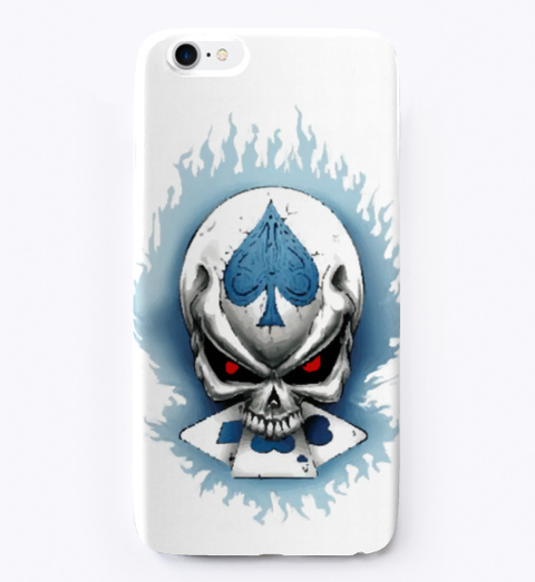 Skull I Phone Case Standard Kaos Front