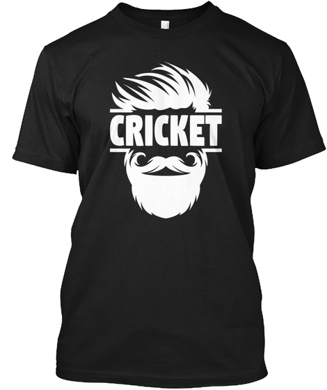 Cricket Batsman Cricket Picture Cricket  Black T-Shirt Front