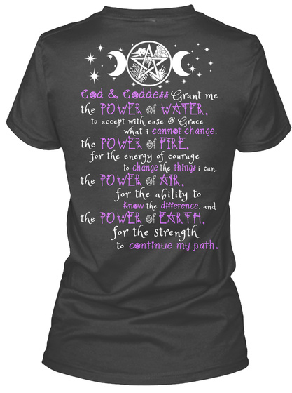 Serenity Prayer For Witches - god &goddess grant me the power of water ...