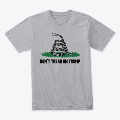 Dont Tread On Trump Heather Grey T-Shirt Front