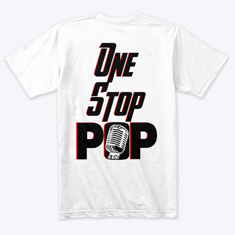 Solo Pop Media Tees, Tanks, And More! Heather White T-Shirt Back