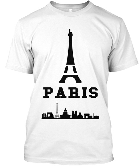 Paris White T-Shirt Front