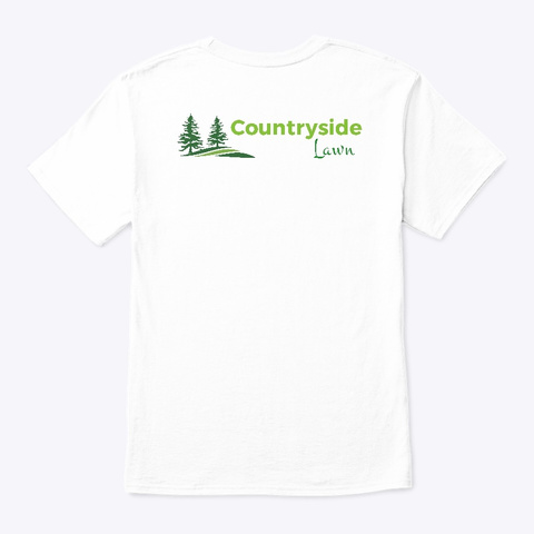 Countryside Lawn White T-Shirt Back
