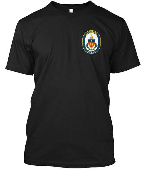 Uss Estocin Ffg 15 Black T-Shirt Front