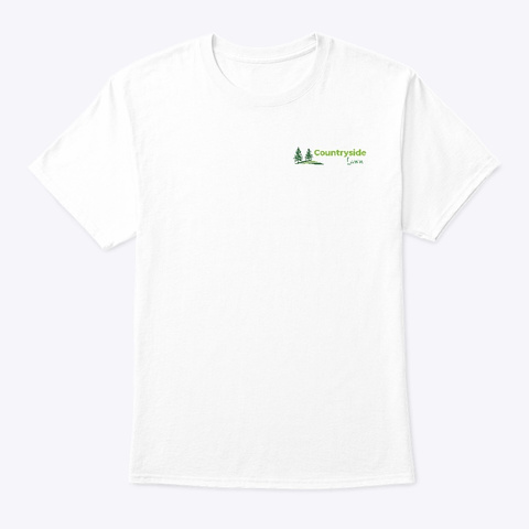 Countryside Lawn White T-Shirt Front