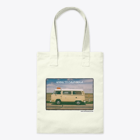 Bag: "Going To California" Natural T-Shirt Front