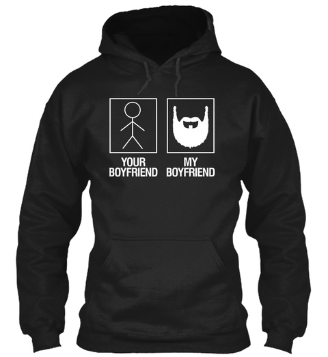 Your Boyfriend My Boyfriend Black T-Shirt Front