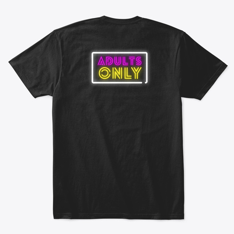 Ham Radio: Strip Club Neon Black T-Shirt Back