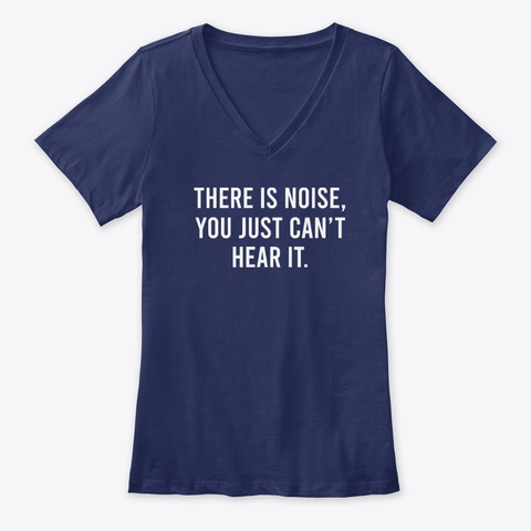 Bubble Noise Navy T-Shirt Front