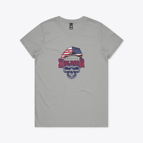 American Soldier Superhero T Shirt Athletic Heather T-Shirt Front