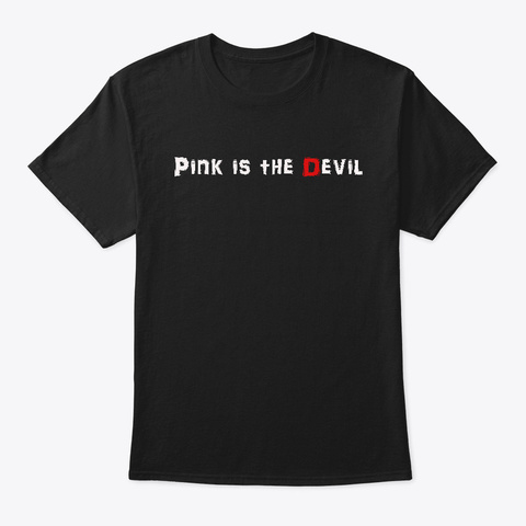 Pinkisthedevil Black T-Shirt Front